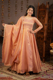 Elegant Gown with Dupatta