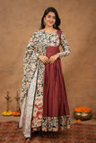 Riyon Fabric Kalamkari Printed Gown